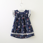 Summer Children'S Clothing Girl'S Floral Flying Sleeve Dress Baby Girl Cute Dress