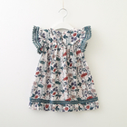 Summer Children'S Clothing Girl'S Floral Flying Sleeve Dress Baby Girl Cute Dress
