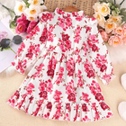 Spring Children'S Clothing Girls New Floral Long Sleeve Princess Dress For Children