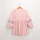 Long Sleeved Embroidered Dress Spring Children'S Clothing Girls Fringed Dress