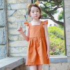 Summer Children'S Clothing Girls Bow Dress With Flying Sleeve