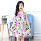 Girls Cotton Dress Children Printing Dress Summer Children'S Clothing