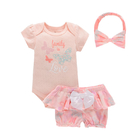 Children's Outfit Sets Baby Clothing 3Pcs Children's Cotton Print Clothing