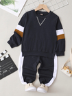 Children'S Outfit Sets Boy'S Color Block Tracksuits Children'S Cotton Sports Suit