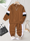 Children'S Outfit Sets Boy'S Color Block Tracksuits Children'S Cotton Sports Suit