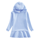 Children'S Dress Clothing Girls Custom Cotton Dress Kids Hooded Sweater Dress