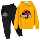 Children'S Outfit Sets Movie Anime Hoodie Boys And Girls Dinosaur Print Hoodie Set