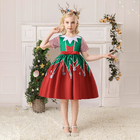 Children'S Dress Clothing Girls Fancy Christmas Dress Snowflake Printed Dresses