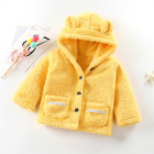 100cm Polyester Cotton Childrens Winter Jackets Single Breasted Warm Coats Velvet Thick