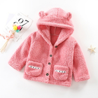 100cm Polyester Cotton Childrens Winter Jackets Single Breasted Warm Coats Velvet Thick
