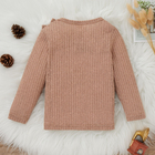Polyester Autumn Spring Children'S Clothing Bow Cardigan Wool Knitted Coat