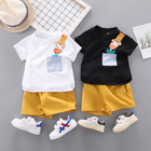 Cotton Summer Children'S Clothing Two Piece Boys Polyester Deer Print Shirt