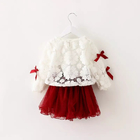 0.8M 10KG Fancy Children'S Outfit Sets Clothes Lace Layered Girl Suit OEM