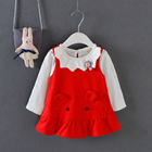 110CM 17KG Toddlers Matching Vest And Skirt White Long Sleeve Shirt Outfit Sets