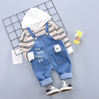 120cm 47.2in Childrens Denim Overalls  Two Piece Spring And Autumn Sets