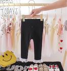 Nylon Children'S Casual Trousers Color Fade Proof High Waisted Straight Leg Pants