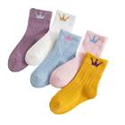 Crew Grey Pink Ankle Low Cut Compression Socks Cotton Cozy Warm Infant Girl