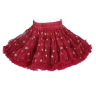 French Style Polyester Fluffy Children'S Beauty Skirts Red Tutu Skirt Rainbow OEM