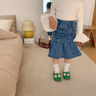 Elastic Spring Cute Jean Children'S Beauty Skirts Mid Length