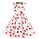 Polka Dot Flower Show Skirt Retro Summer Children'S Clothing Kid Girls Dresses