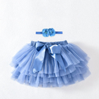 Polyester Infant Girls' Tulle Tutu Skirt Bloomers For Kids Baby Clothing