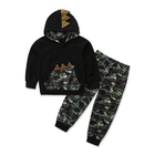 Spring Autumn Boys Casual Spring Children'S Clothing Dinosaur Printed Suit Hoodie
