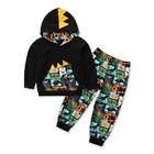 Spring Autumn Boys Casual Spring Children'S Clothing Dinosaur Printed Suit Hoodie