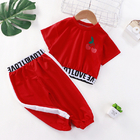 Summer Short Sleeved Suit Spring Children'S Clothing Girls Casual Suit