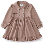 110cm Baby Girl Coat Cloak Children's Mid Length Fashion Windbreaker Coat