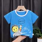 Short Sleeved Children's Sports Shirts Pure Cotton Girls' Summer Clothes Boys' Top
