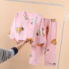 Children's Summer Thin Cotton Homewear Silk Print 145-155cm