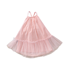 Children'S Dress Clothing Summer Princess Dress Solid Color Baby Sling Dress