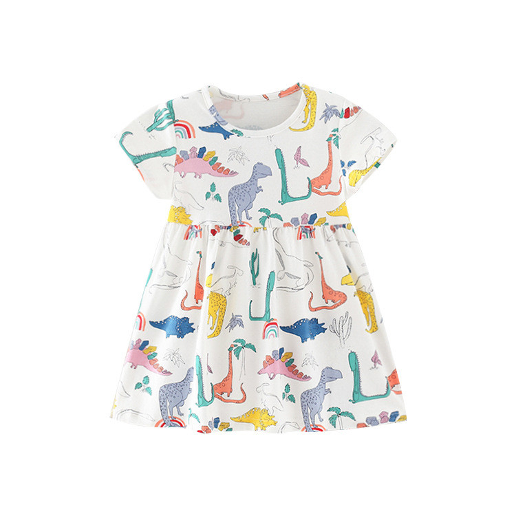 Summer Children'S Clothing Children'S Short-Sleeved Dress New Children'S Dress