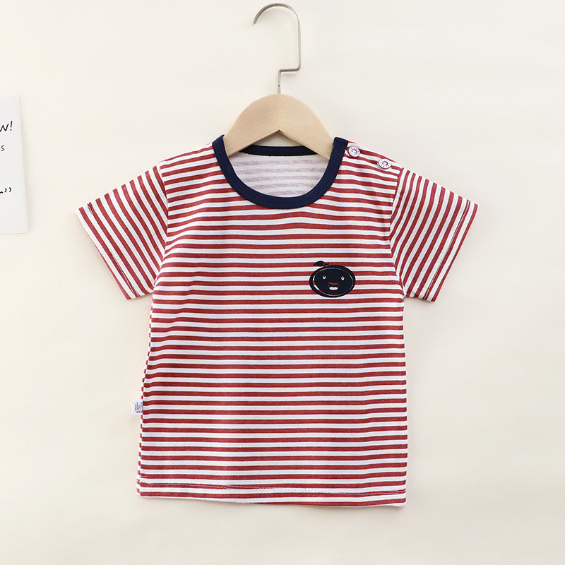1.3m  Children'S Sports Shirts Animal Print Striped Short Sleeved For Boys