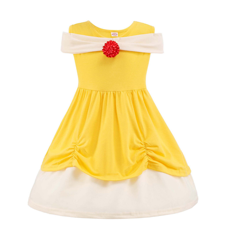 Kids Princess Dress Elena Snow White Dress Children Girls' Party Dresses