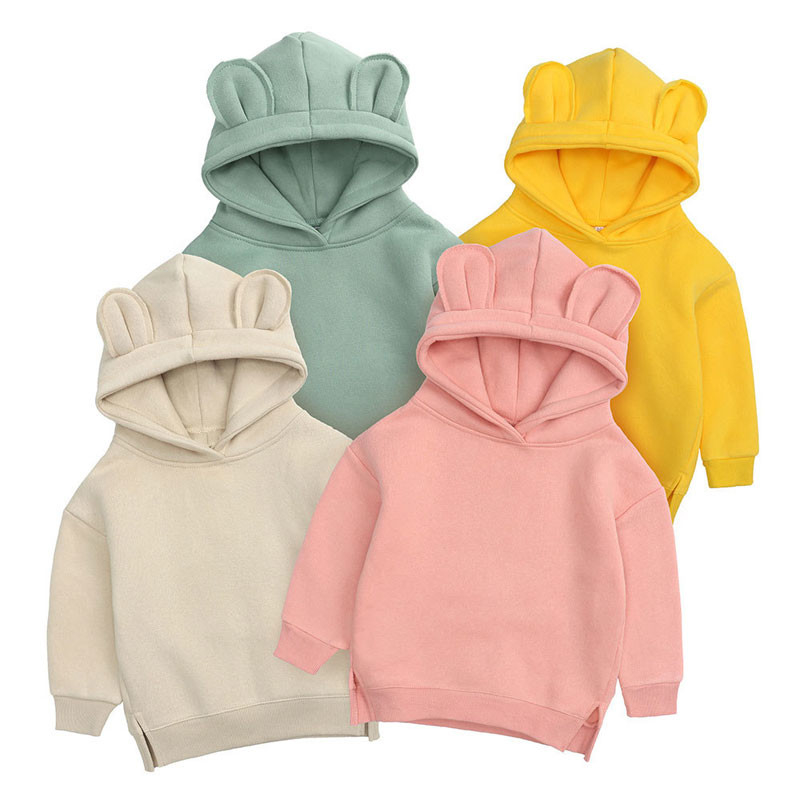 Boys Girl Fleece Hoodie Sweatshirt Custom Printing Baby Boys Kids Pull Over Hoodies